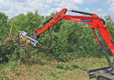 Mower, Mulcher and Saw Attachments for Compact Excavators